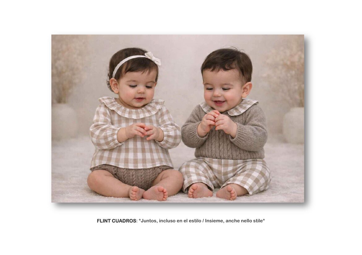 Conjunto braguita y blusón Flint cuadros Babydif