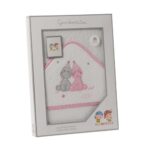 Capa de baño infantil rosa dinosaurios