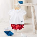 Conjunto Nautic con camiseta y funda de pañal para Niña