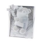 Kit infantil manta y muñeco gris para bebé