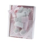 Kit infantil manta y muñeco rosa para bebé