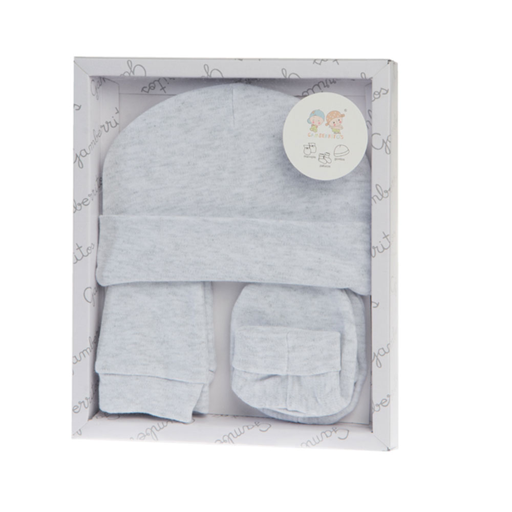 Juego infantil 3 piezas gris