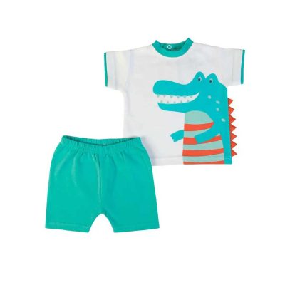 Conjunto camiseta dragón y pantalones cortos bebé 1-24 meses