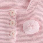 Chaqueta punto bebé pompón de 3 a 24 mese