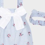 Conjunto vestido pañal y cinta de pelo para niña de 3-36 meses