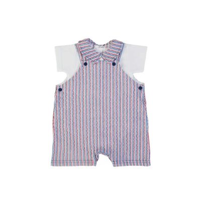 Conjunto peto y camiseta manga corta bebé de 1-18 meses