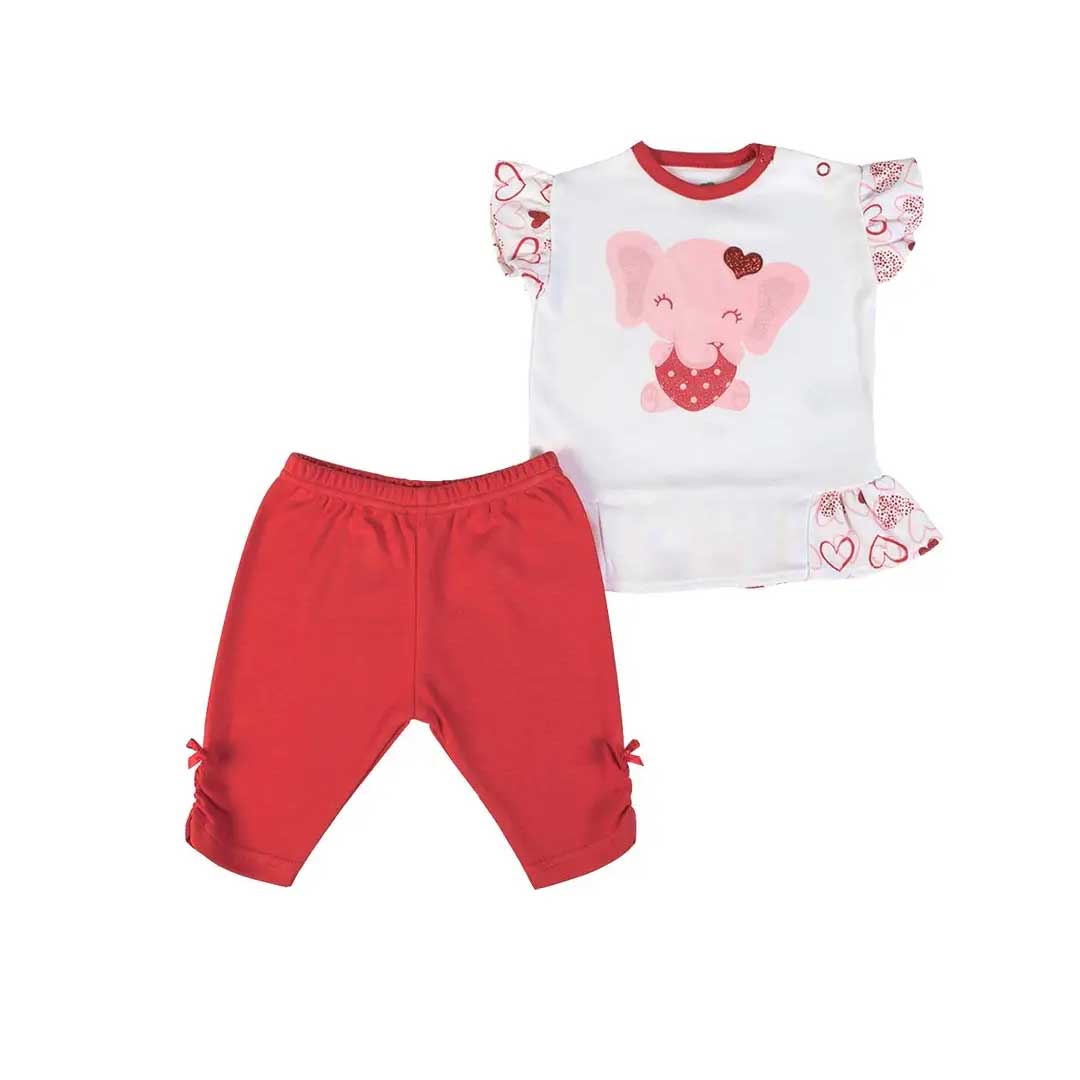 Conjunto de camiseta y medias polainas para bebé de 3-24 meses