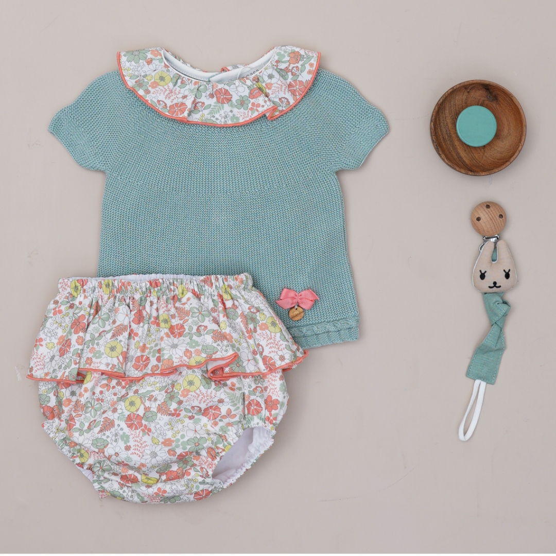 conjunto niña mint