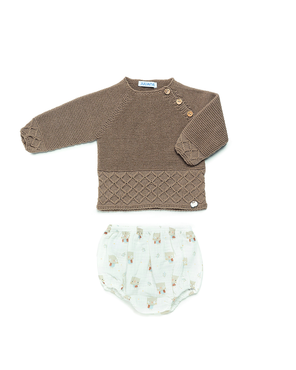 conjunto beige