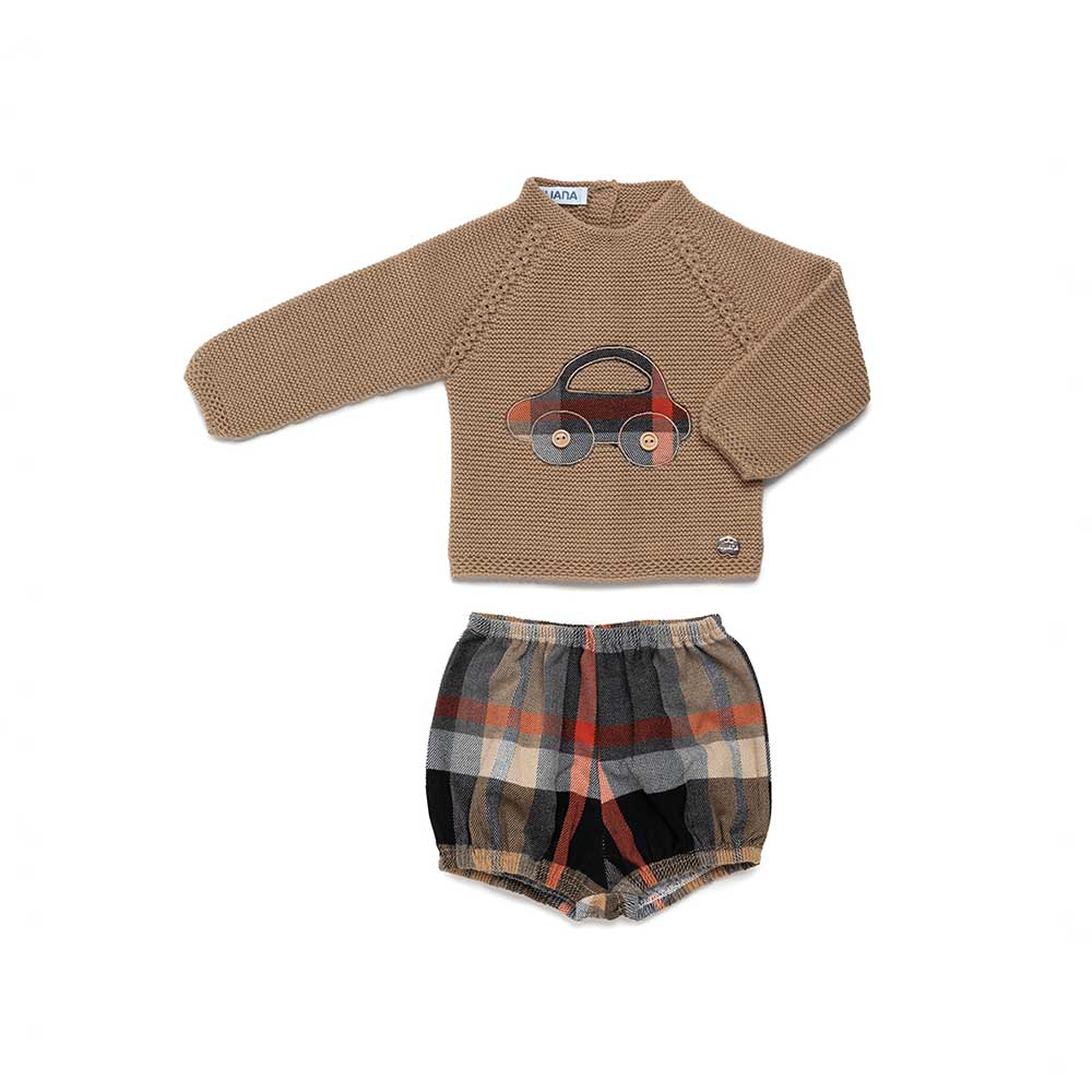 Conjunto 2 piezas marrón 18-24 meses Juliana