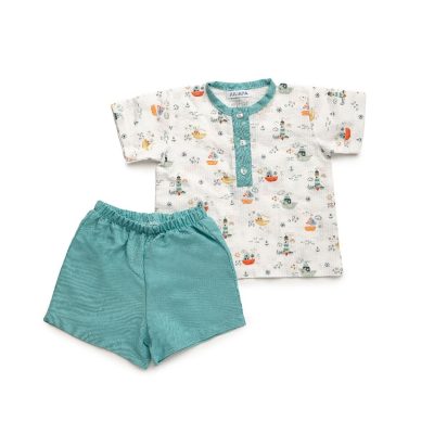 Conjunto camisa niño barco Juliana