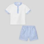 Conjunto polo blanco con shorts Paz Rodríguez