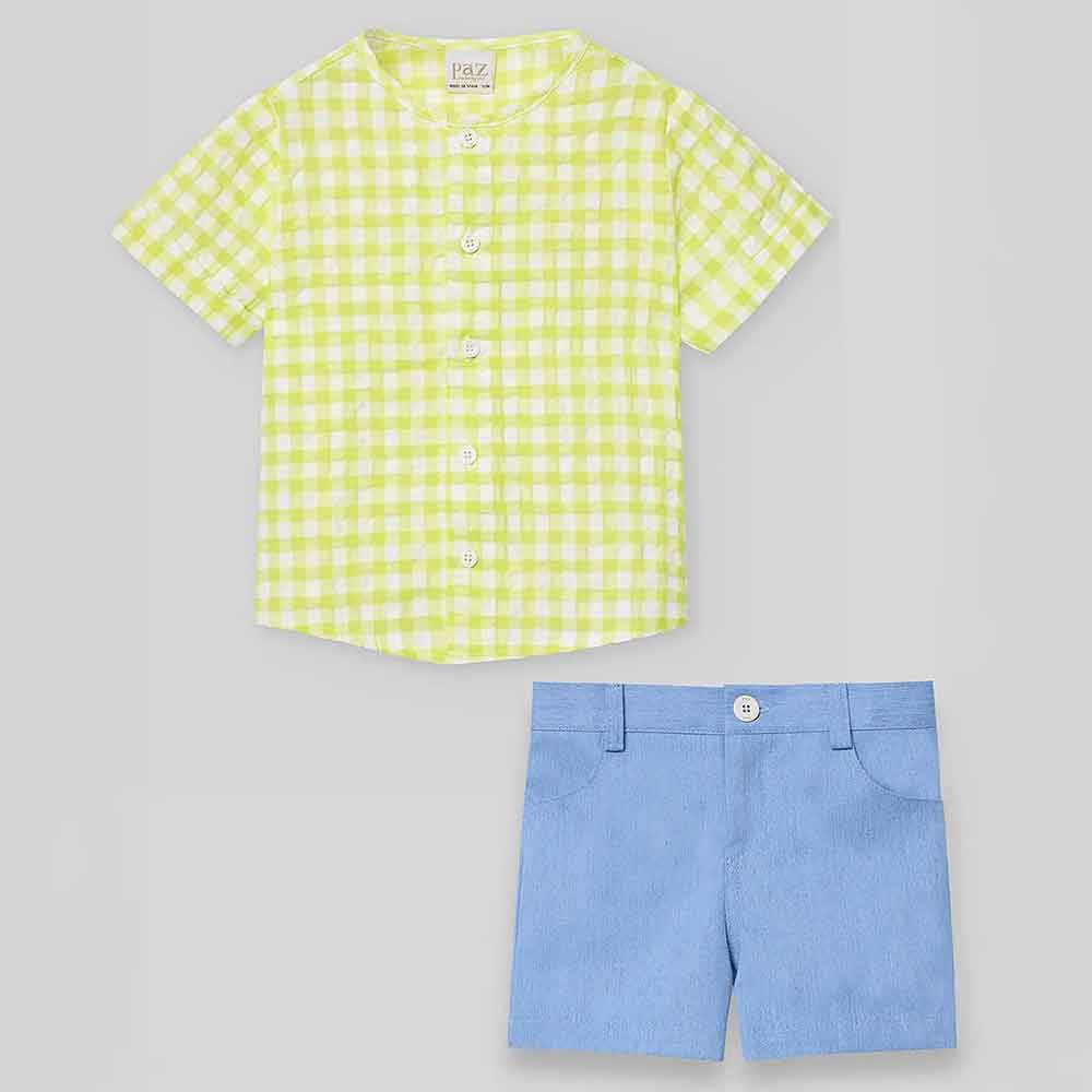 Conjunto camisa y shorts Peonza Paz Rodríguez