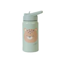 Botella térmica con pajita 350ml. menta.