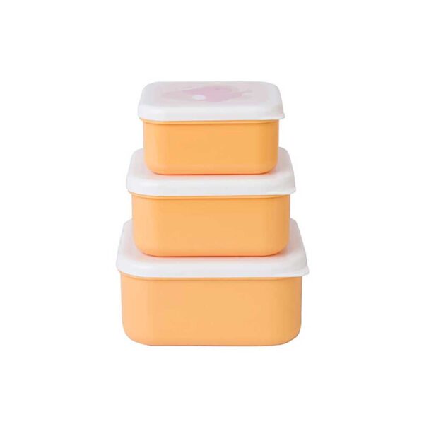Set 3 cajitas de almuezo mostaza Saro Baby.