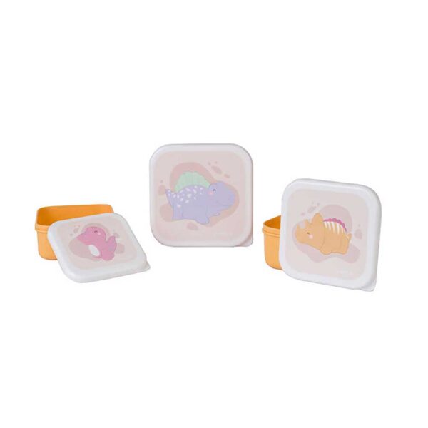 Set 3 cajitas de almuezo mostaza Saro Baby.