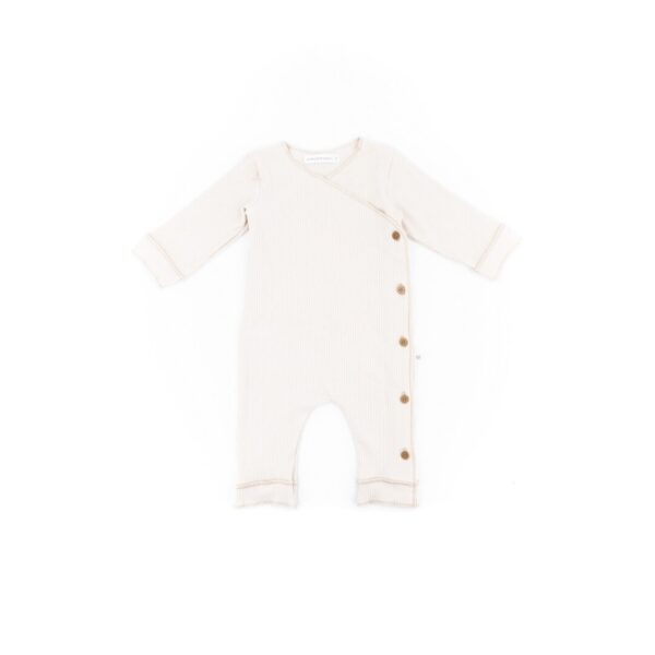 Mono Pure verano rayas manga larga blanco Bamboom