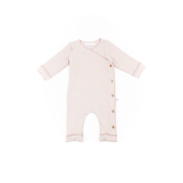 Mono Pure verano rayas manga larga rosa Bamboom