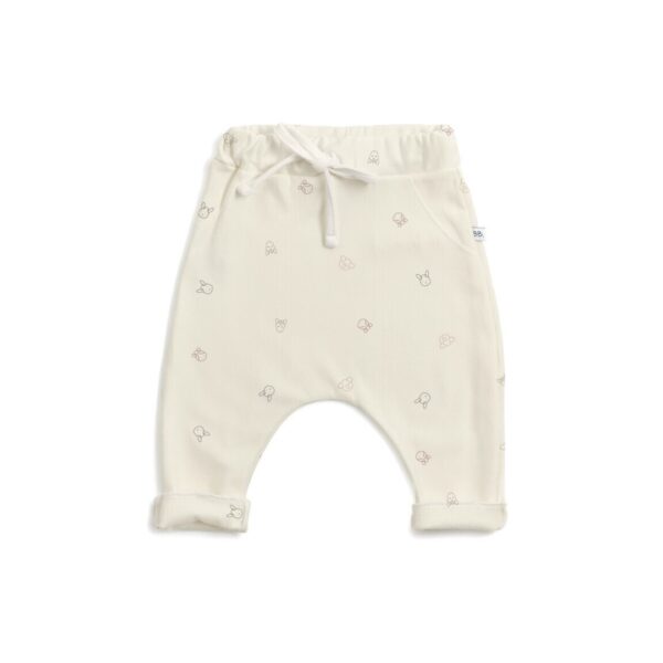 Pantalon Pure recién nacido sin pies Bamboom Animal Friends