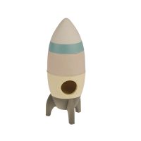 Juego didáctico cohete Gamberritos para bebé en silicona
