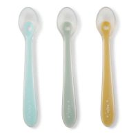 Set 3 cucharas silicona menta Saro Baby