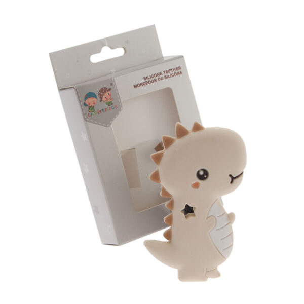 Mordedor de silicona Dino Beige Gamberritos
