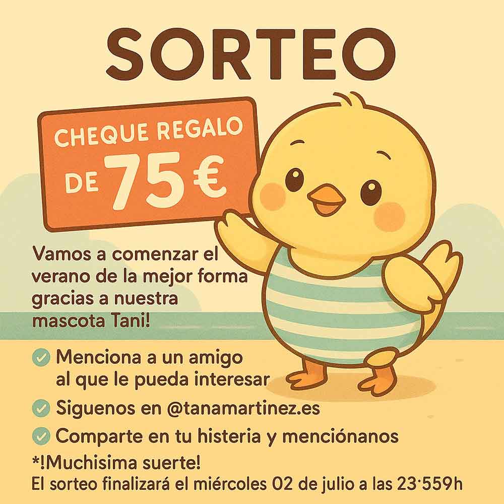 Promoción-Verano Tani Cheque Regalo 75€
