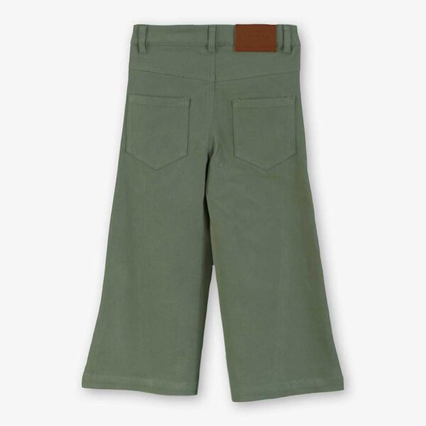 3814143 Pantalón de niña verde kaki miranda textil