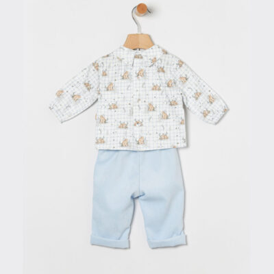 Conjunto Camisa y pantalón Celeste 80715 Coco Acqua