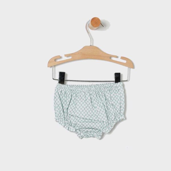 Conjunto chaleco + braga + vestido verde agua Coco Acqua