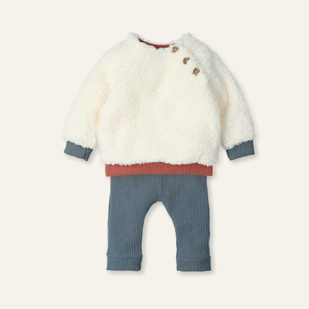 Conjunto Jersey borreguito + Pantaloncito otoman TRUFA MOOI Mac Ilusión