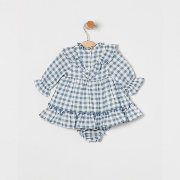 Conjunto Braguita con Vestido a Cuadros Coco Acqua