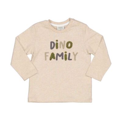 Sudadera niño beige Dino Baby Birba Trybeyond