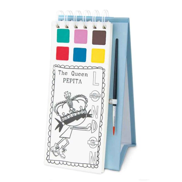 Libro para colorear con acuarelas Londres Pepita Viajera