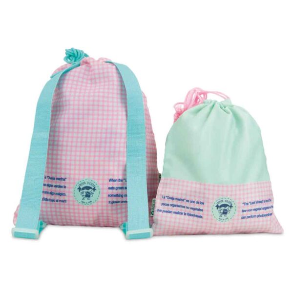 Pack Bolsas multiusos y Mochila Oveja Marina Pepita Viajera