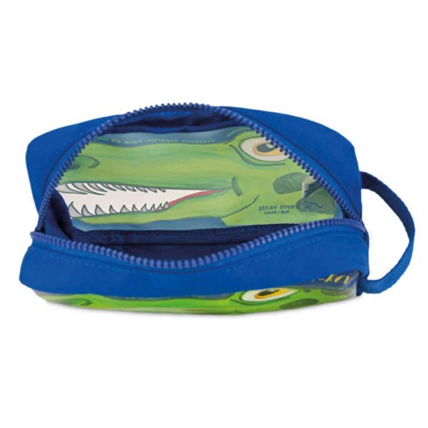 Bolsa de aseo infantil transparente Dinosaurios Pepita Viajera