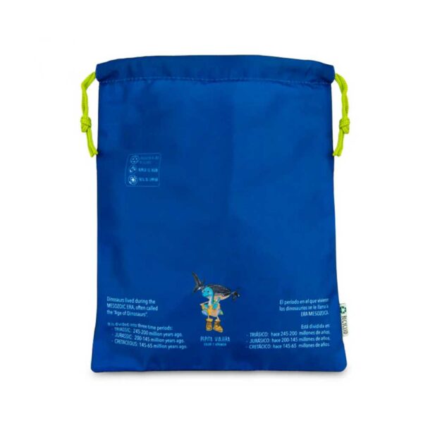 Bolsa de almuerzo infantil Dinosaurios Pepita Viajera