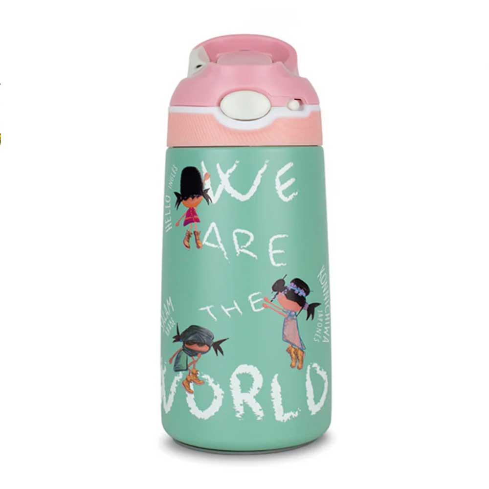 Botella infantil saludos del Mundo Pepita Viajera