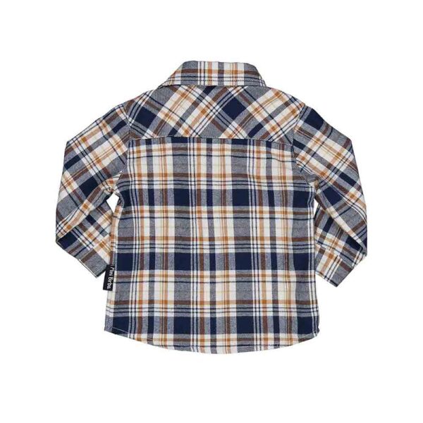 Camisa para bebé tejido de cuadros Birba Trybeyond