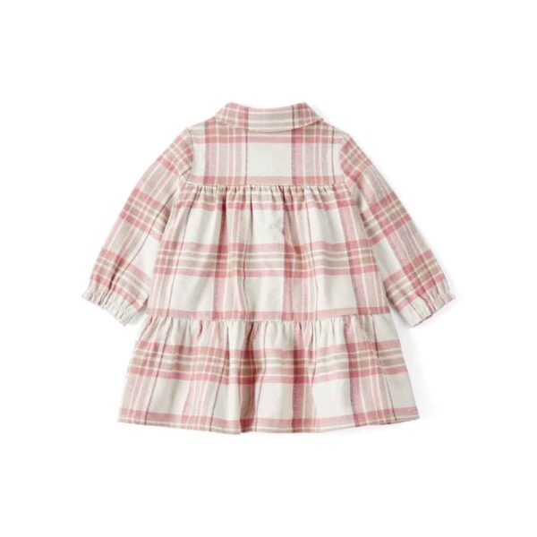 Conjunto 2 piezas vestido cuadros con diadema bebé Carter's