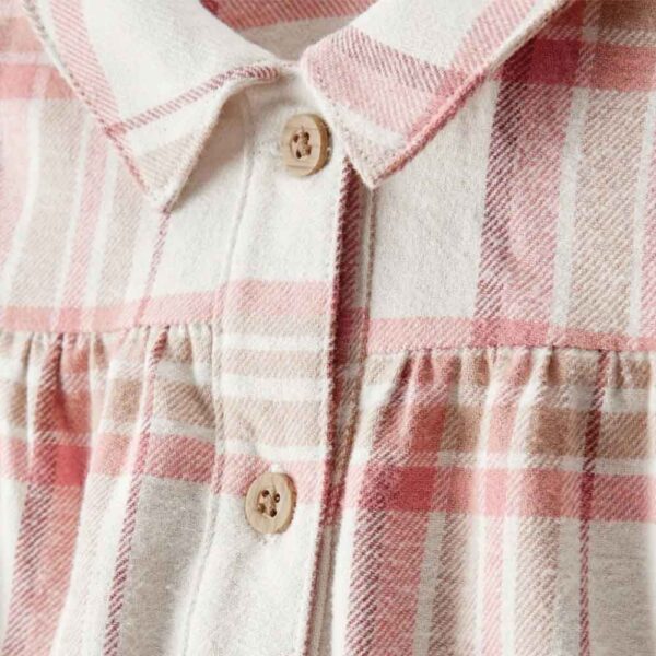 Conjunto 2 piezas vestido cuadros con diadema bebé Carter's