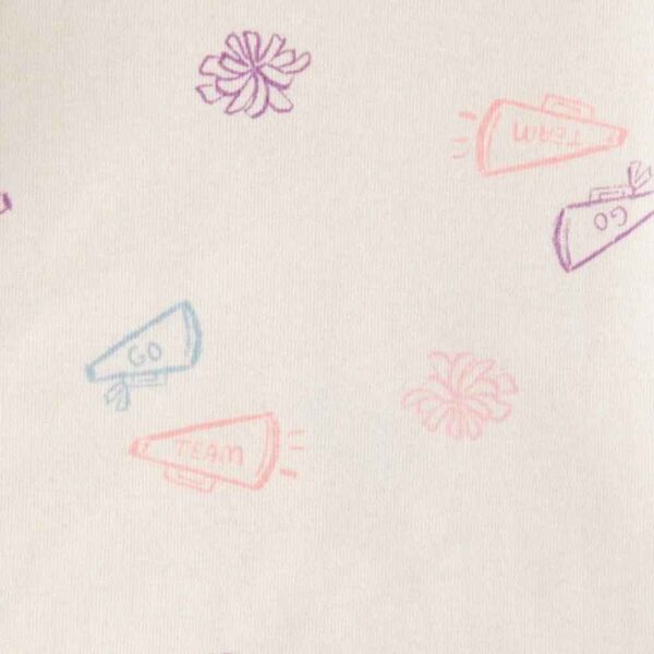 dos piezas algodón peto y camiseta diseño conejita