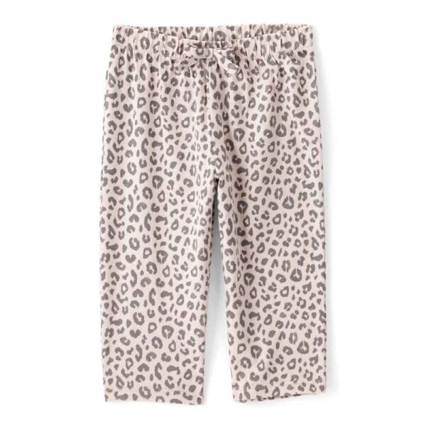 Conjunto 2 piezas body lazos pantalón leopardo bebé niña Carter's