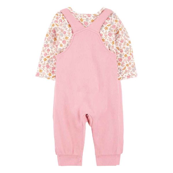 Conjunto dos piezas algodón peto y camiseta diseño conejita Carter's