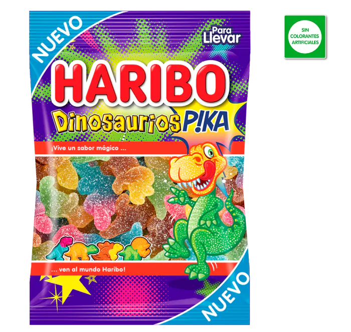 6432 Dinosaurios Pika 100G 18U Haribo