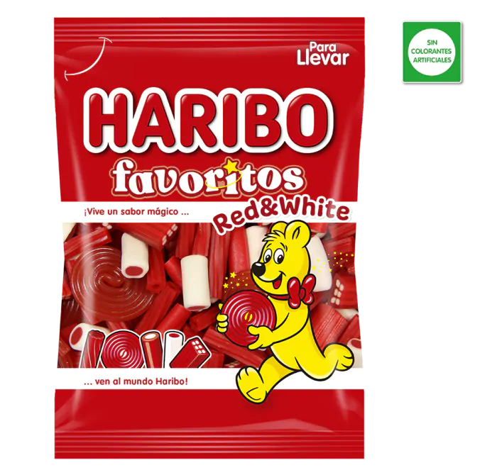 4180 Favoritos Red/White 90G Haribo