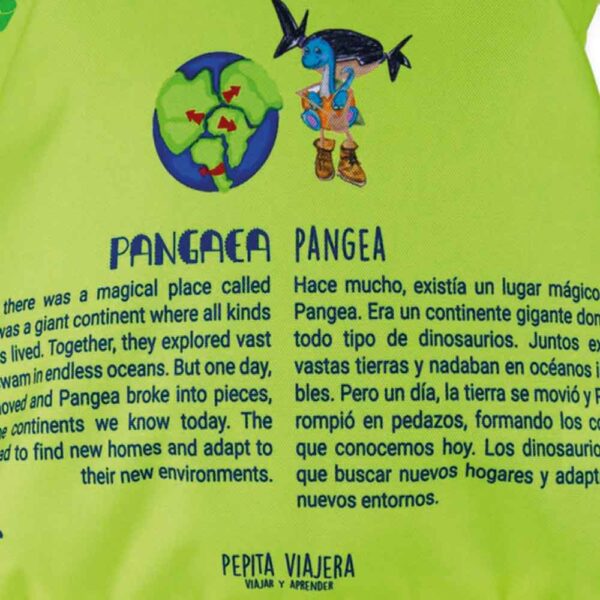 Mochila saco infantil Dinosaurios Pepita Viajera