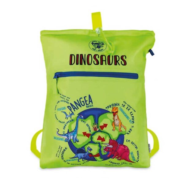 Mochila saco infantil Dinosaurios Pepita Viajera