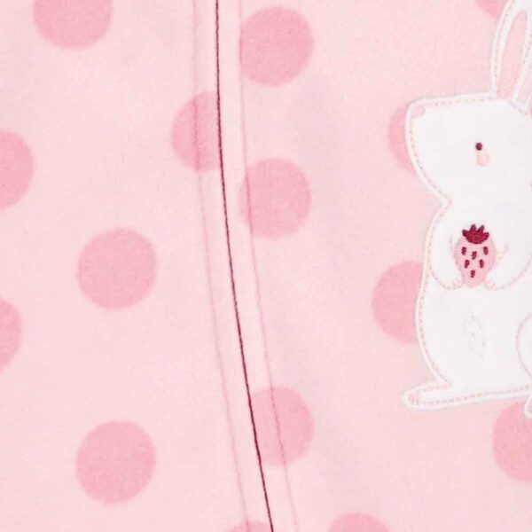 Pijama entero de micropolar diseño conejita bebé niña Carter's