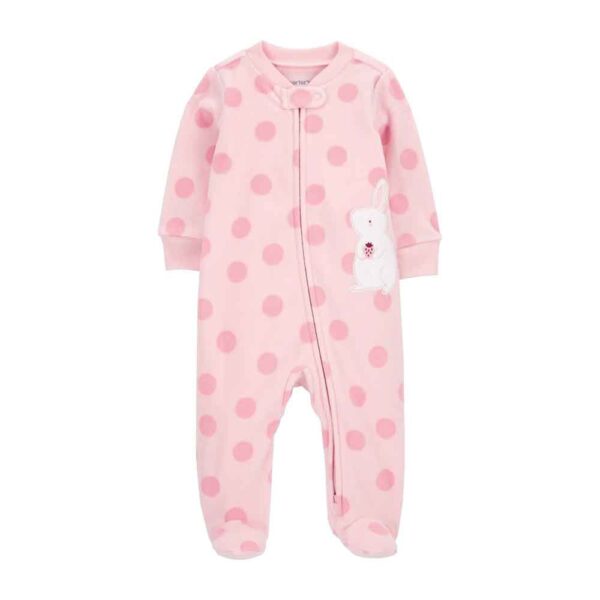 Pijama entero de micropolar diseño conejita bebé niña Carter's